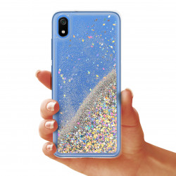 ETUI LIQUID SPARKLE XIAOMI REDMI 7A SREBRNY