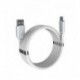 KABEL USB SKRĘCANY IPHONE BIAŁY