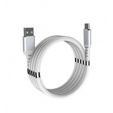 KABEL USB SKRĘCANY IPHONE BIAŁY