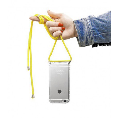 ETUI CROSSBODY NA TELEFON APPLE IPHONE XR ŻÓŁTY