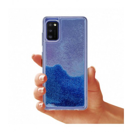 ETUI LIQUID PEARL NA TELEFON SAMSUNG GALAXY A41 NIEBIESKI