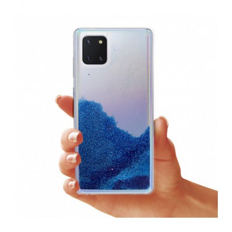 ETUI LIQUID PEARL NA TELEFON SAMSUNG GALAXY A81 / NOTE 10 LITE NIEBIESKI