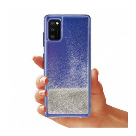 ETUI LIQUID PEARL NA TELEFON SAMSUNG GALAXY A41 SREBRNY