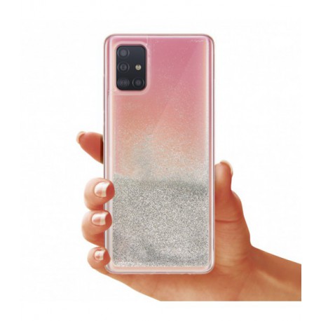 ETUI LIQUID PEARL NA TELEFON SAMSUNG GALAXY A51 SREBRNY