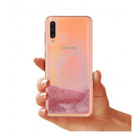 ETUI LIQUID PEARL NA TELEFON SAMSUNG GALAXY A50 ROSE GOLD