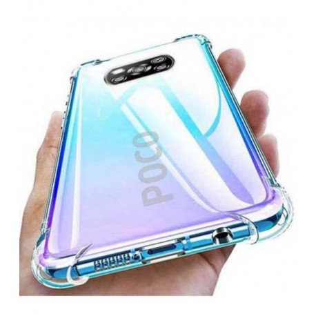 ETUI ANTI-SHOCK NA TELEFON XIAOMI POCO X3 NFC TRANSPARENT