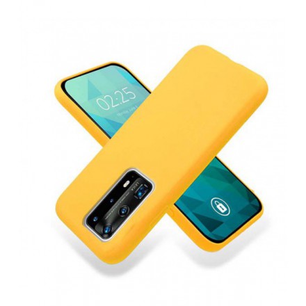 ETUI GUMA SMOOTH NA TELEFON HUAWEI P40 PRO PLUS POMARAŃCZOWY