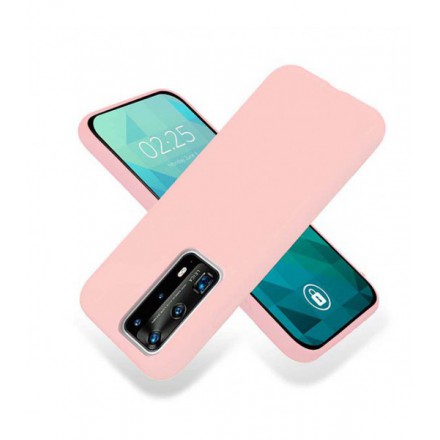 ETUI GUMA SMOOTH NA TELEFON HUAWEI P40 PRO PLUS PUDROWY RÓŻ