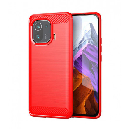 ETUI CARBON NA TELEFON XIAOMI MI 11 PRO CZERWONY