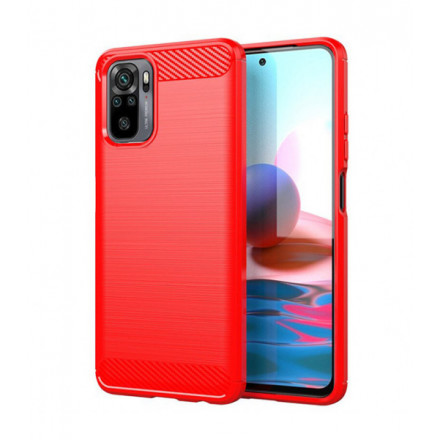 ETUI CARBON NA TELEFON XIAOMI REDMI NOTE 10 4G CZERWONY