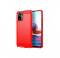 ETUI CARBON NA TELEFON XIAOMI REDMI NOTE 10 4G CZERWONY