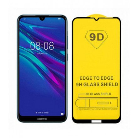 SZKŁO IRON GLASS 9D NA TELEFON HUAWEI Y7 2019 CZARNY