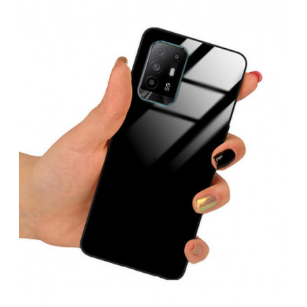 ETUI BLACK CASE GLASS NA TELEFON OPPO A95 4G / 5G CZARNY