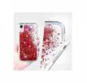 ETUI LIQUID SPARKLE NA TELEFON APPLE IPHONE 13 CZERWONY